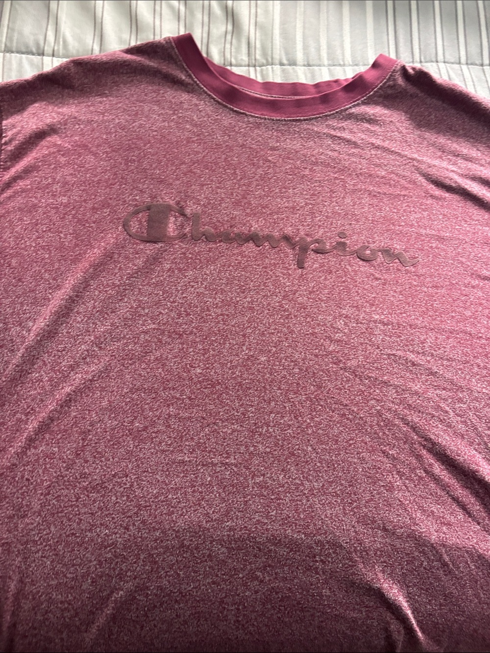 Champion Men’s Heather Maroon Crewneck Tee